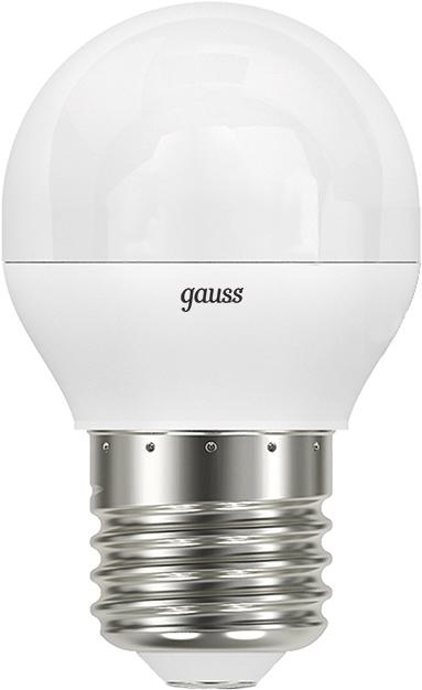 

Светодиодная лампа Gauss LED Шар E27 9.5W 950lm 4100K 1/10/50 [105102210], Светодиодная лампочка Gauss LED Шар E27 9.5W 950lm 4100K 1/10/50 105102210