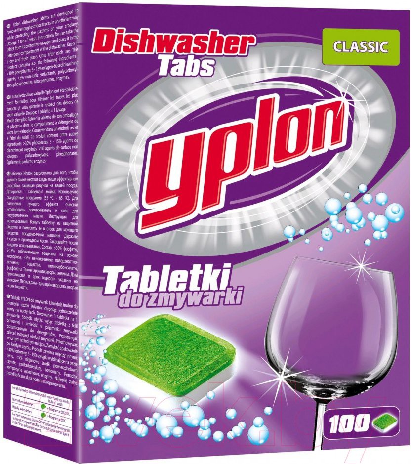 

Таблетки для посудомоечной машины Yplon Classic (100 шт)