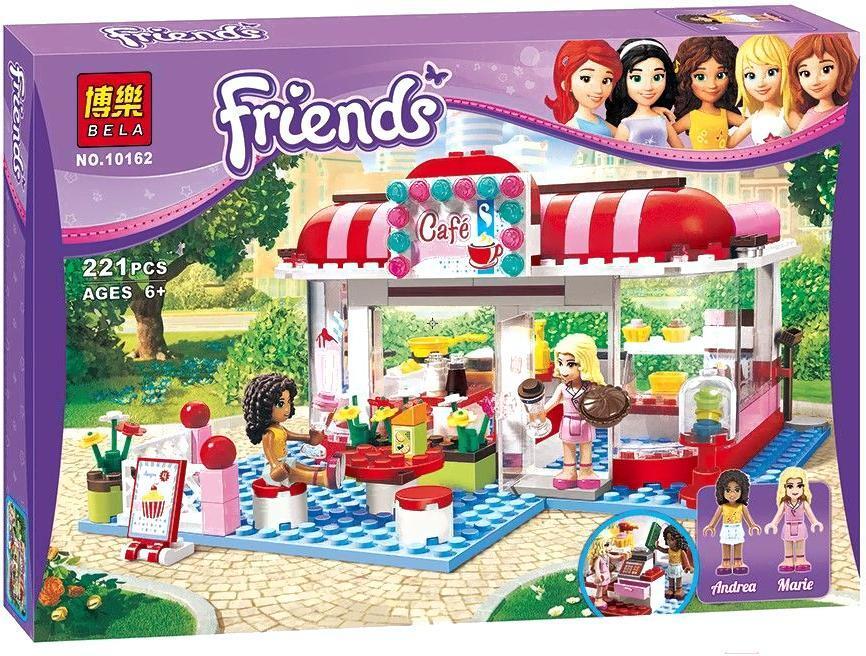

Конструктор Bela 10162, Конструктор Bela Friends 10162 Кафе в городском парке (221 деталь)