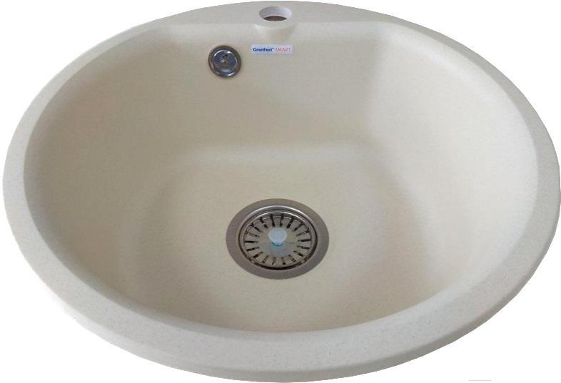 

Мойка кухонная GranFest Smart GF-SM435 (бежевый), Кухонная мойка GranFest SMART GF-SM435 (бежевый)