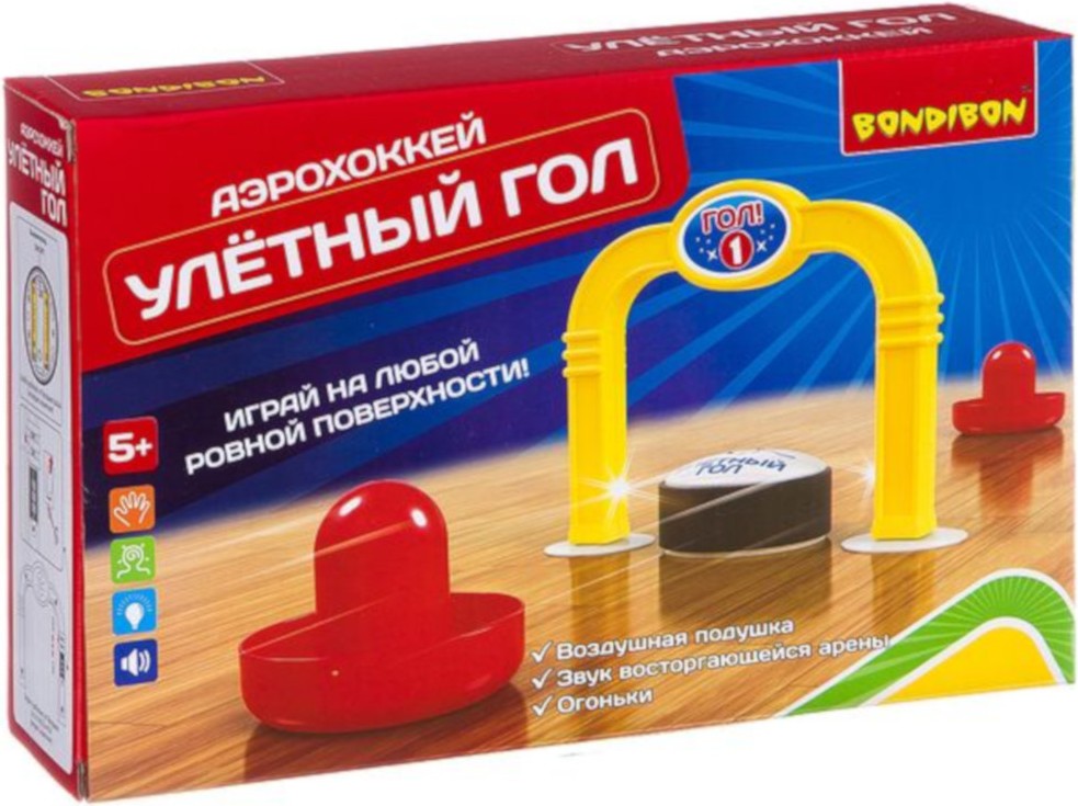 

Настольная игра Bondibon Аэрохоккей Улетный гол [BB2656], Настольная игра Bondibon Аэрохоккей Улетный гол BB2656
