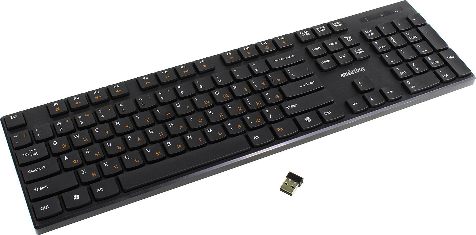 

Беспроводная клавиатура SmartBuy One 238 черный (SBK-238AG-K)