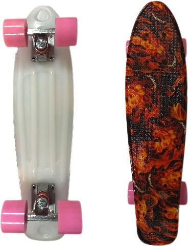 

Пенни борд Display Fireskull Pink