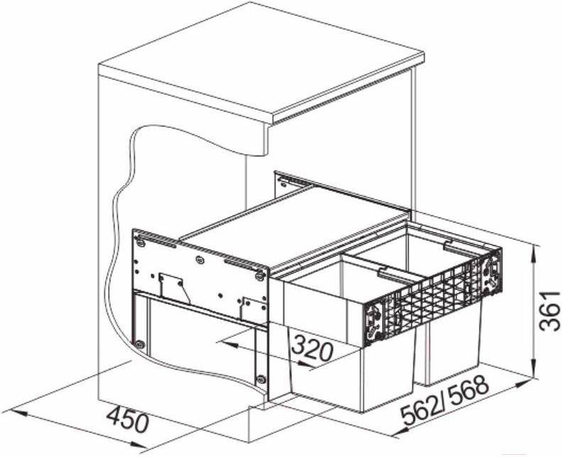 

Мусорная система Blanco SELECT Compact 60/2 [526207], SELECT Compact 60/2