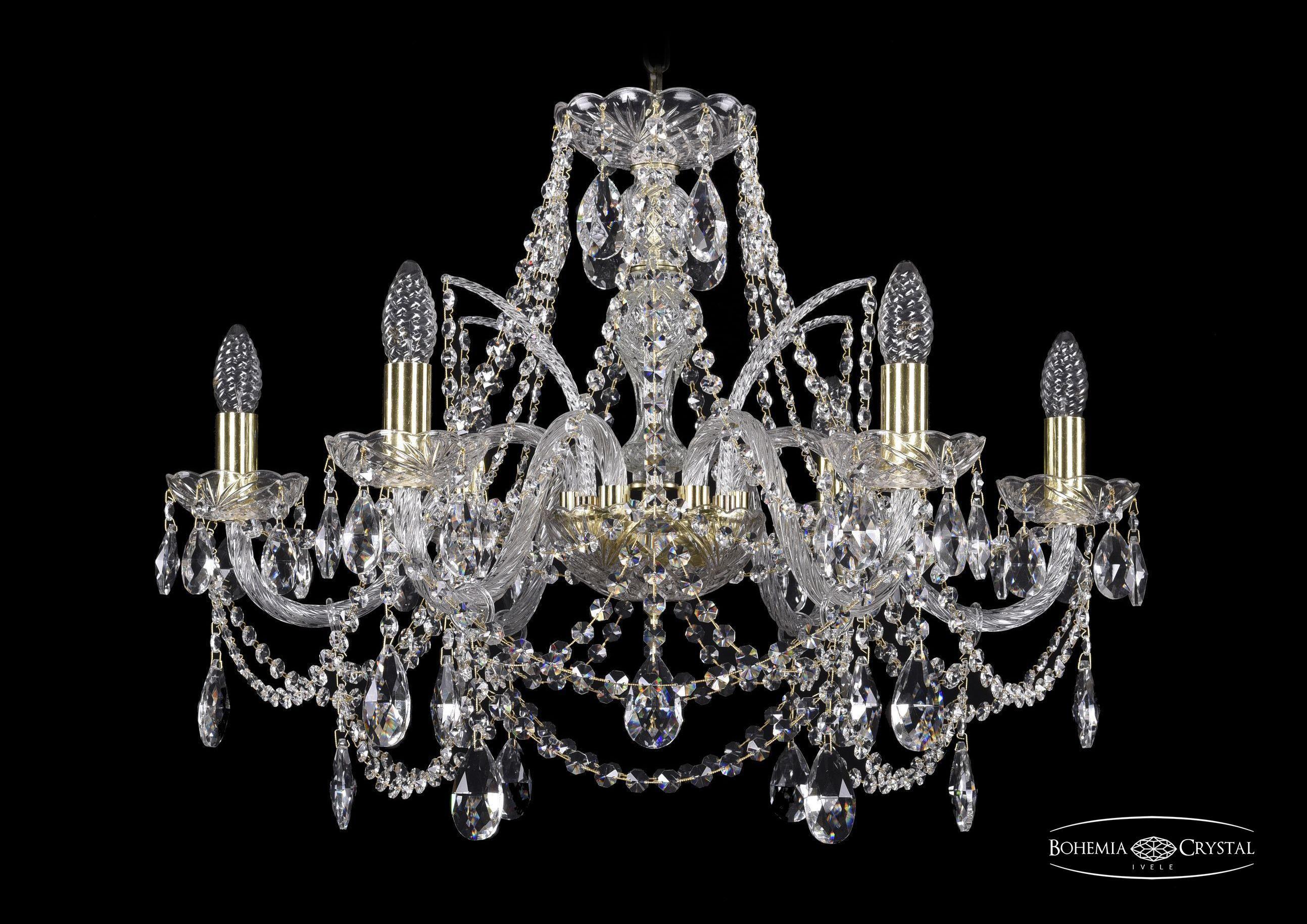 

Подвесная люстра Bohemia Ivele Crystal 1411/6/240/G