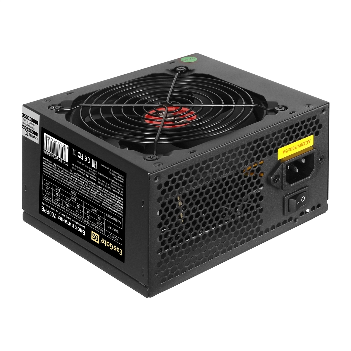 

Блок питания ExeGate 700W 700PPE [EX284730RUS], Блок питания для компьютеров ExeGate 700W 700PPE EX284730RUS