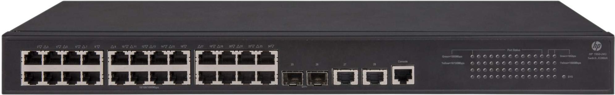 

Коммутатор HP 1950-24G-2SFP+-2XGT [JG960A], 1950-24G-2SFP+ 2XGT
