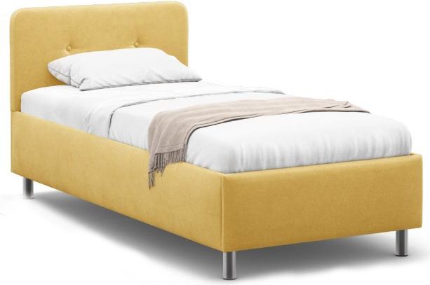 

Кровать Moon Trade Aiko New 90x200 желтый [К002866], Кровать Moon Trade 1232 90х200 велюр К002866 желтый