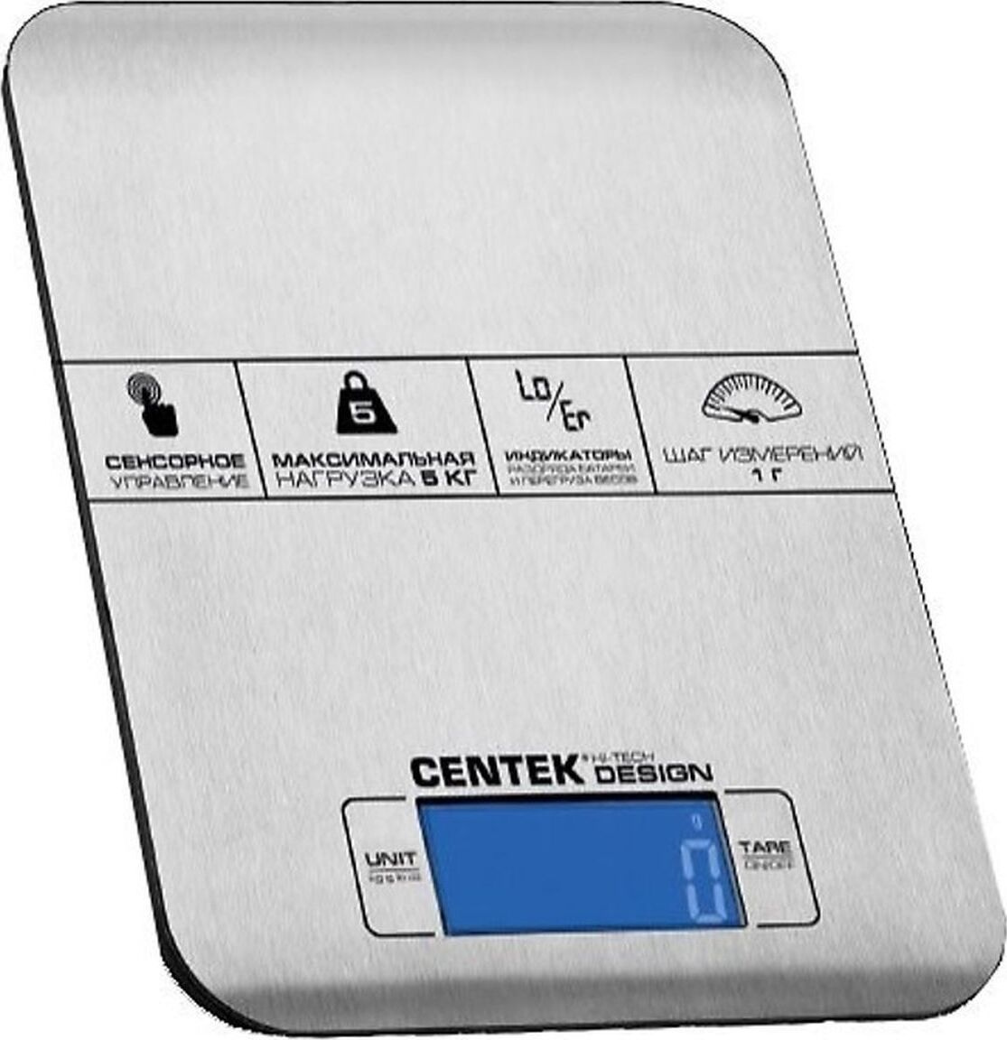 

Кухонные весы Centek CT-2464 (стальной), Кухонные весы CENTEK CT-2464 Stainless Steel