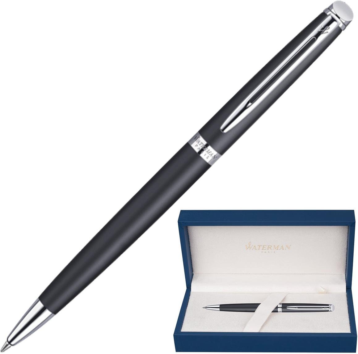 

Ручка шариковая Waterman Hemisphere CT M синие чернила коробка Matte Black [S0920870], Hemisphere CT M синие чернила коробка