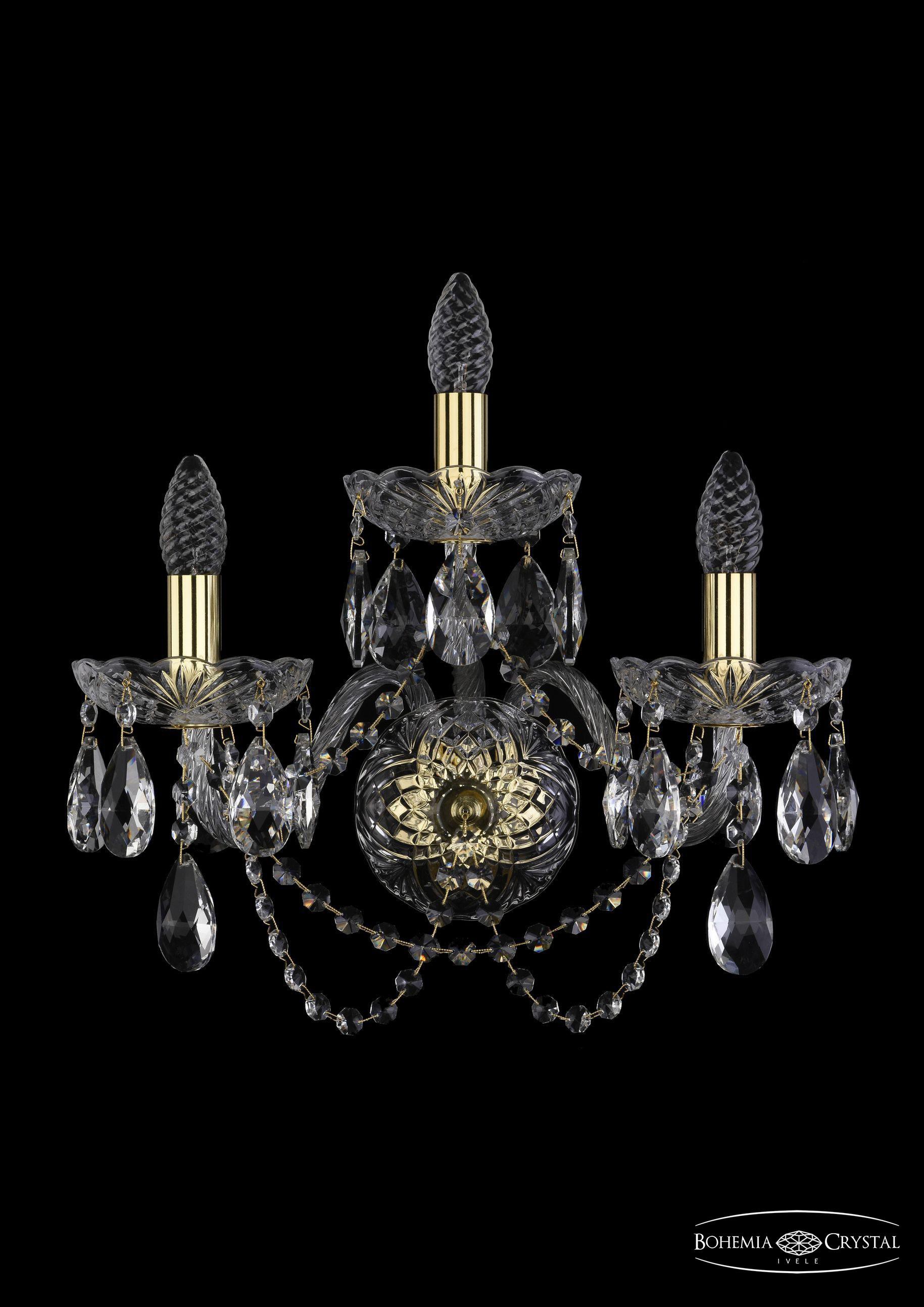 

Подвесная люстра Bohemia Ivele Crystal 1402B/2+1/160/XL/G, Бра Bohemia Ivele Crystal 1402B/2+1/160/XL/G