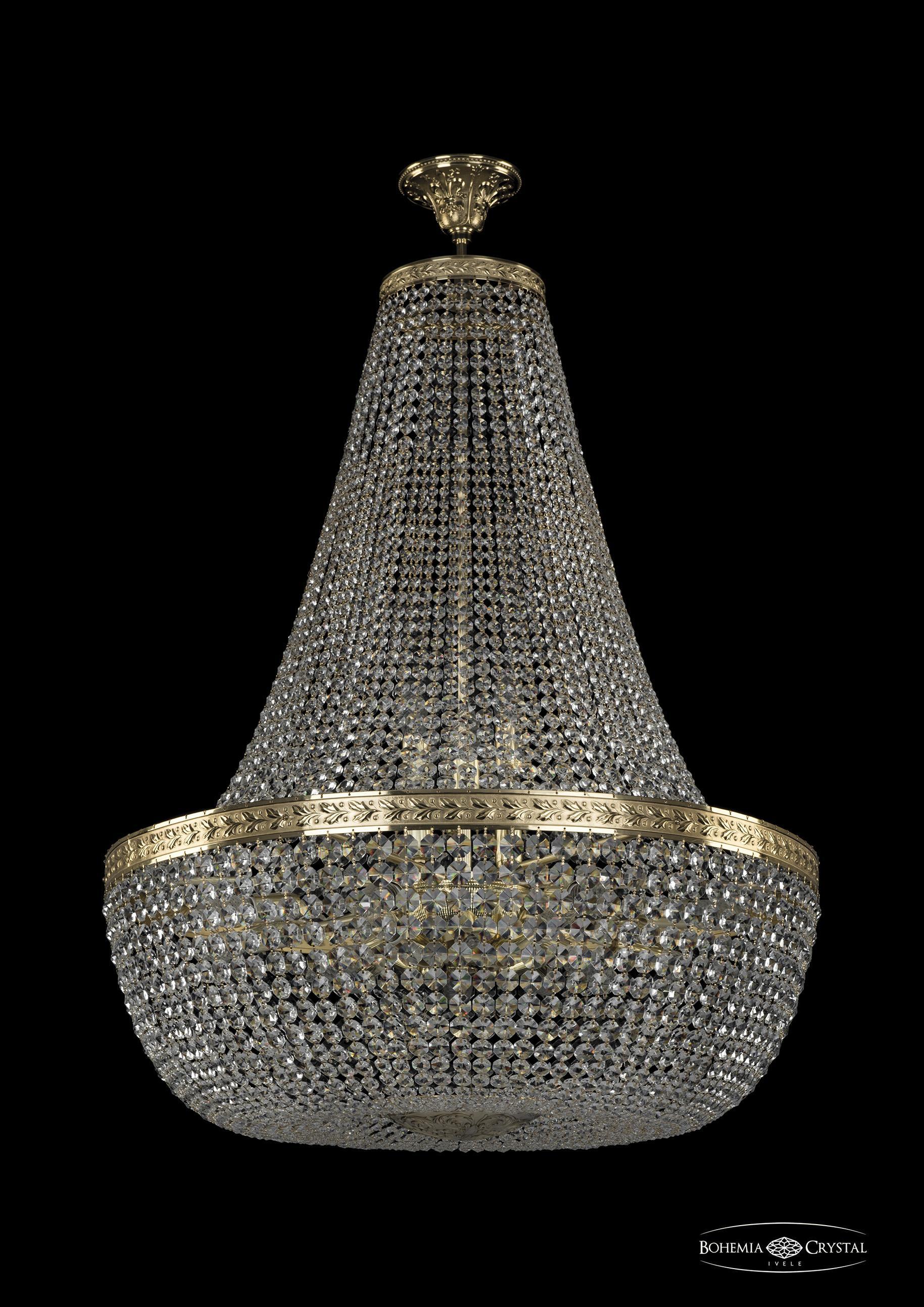 

Люстра на штанге Bohemia Ivele Crystal 19111/H2/80IV G