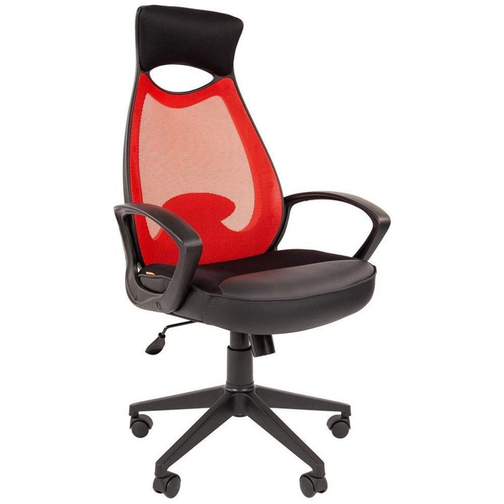 

Офисное кресло CHAIRMAN 840 TW-69 черный/красный, 840 TW-69