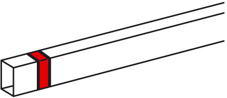 

Накладка на стык Legrand 638186 40x40мм белый