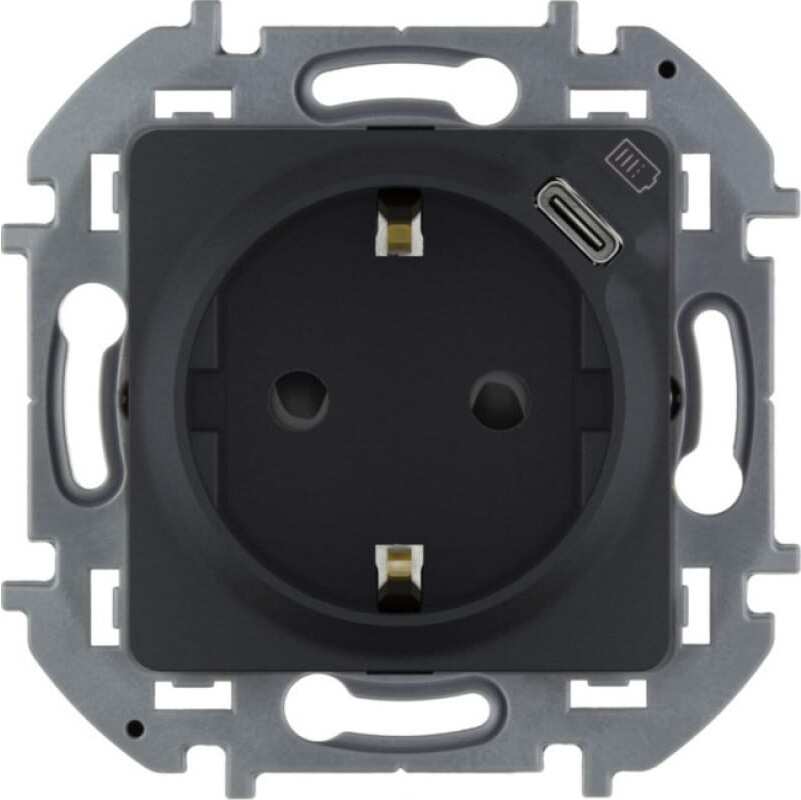 

Розетка Legrand Inspiria антрацит (673773)
