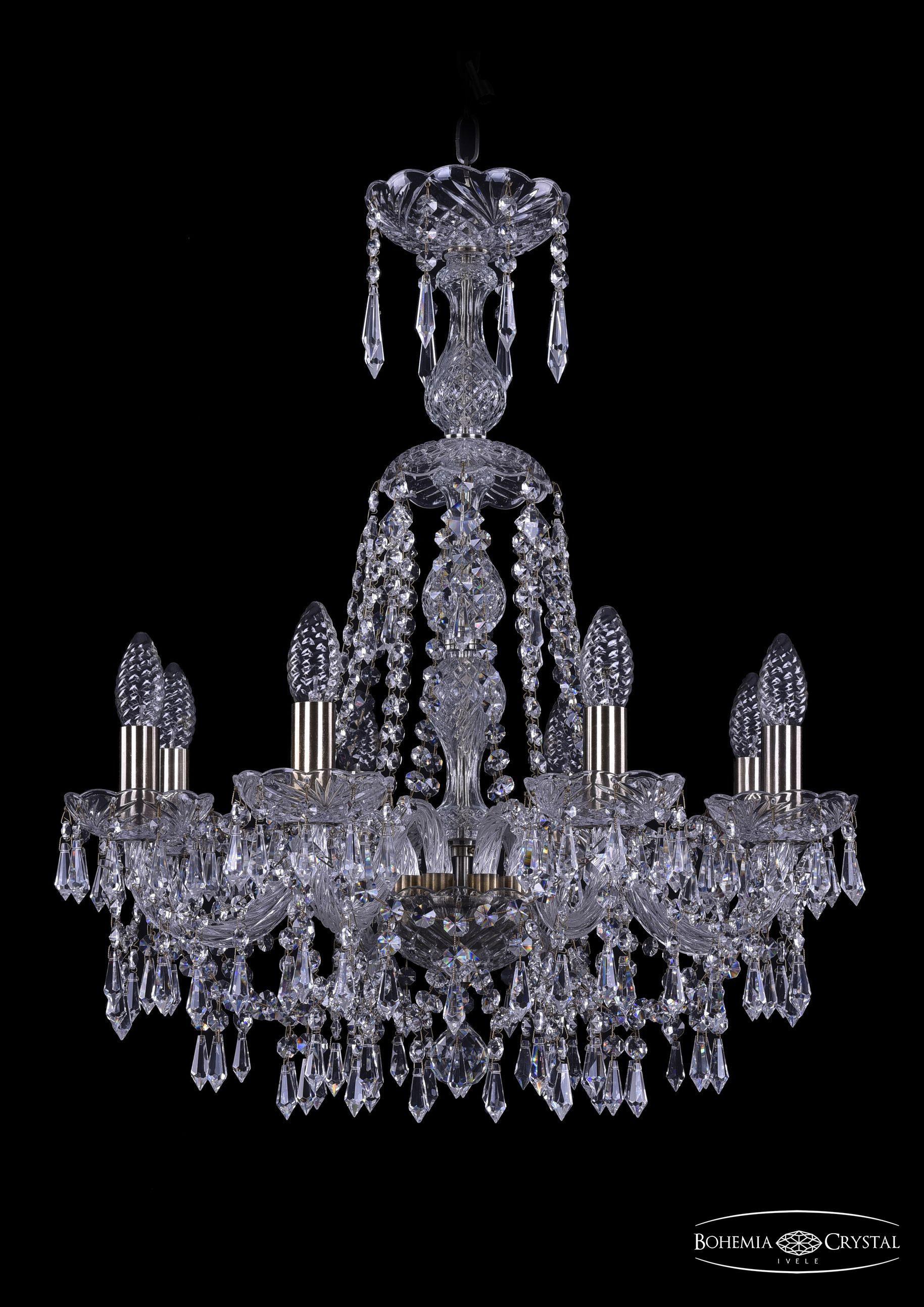 

Подвесная люстра Bohemia Ivele Crystal 1403/8/195/XL-65/Pa