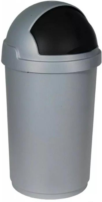 

Мусорное ведро Curver Bullet bin 50л серый/черный [03930-877-41], Мусорный контейнер Curver Bullet bin 50л 03930-877-41 серый/черный