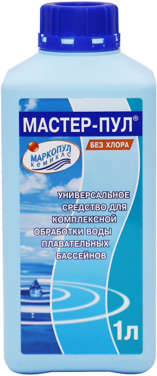 

Средство для комплексной обработки воды Маркопул Кемиклс Мастер-Пул 4 в 1 1 л, Средство комплексной обработки воды Маркопул Кемиклс Мастер-Пул 4 в 1 (флакон) 1 л