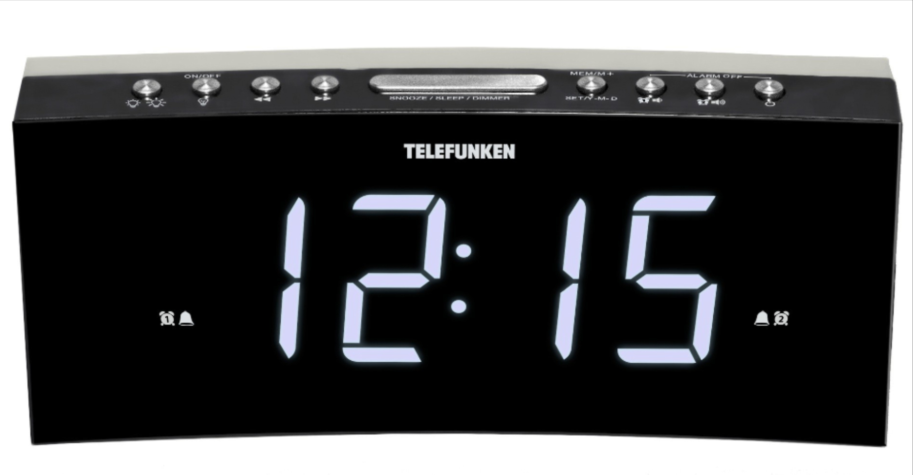

Радиочасы Telefunken TF-1569U черный /белый