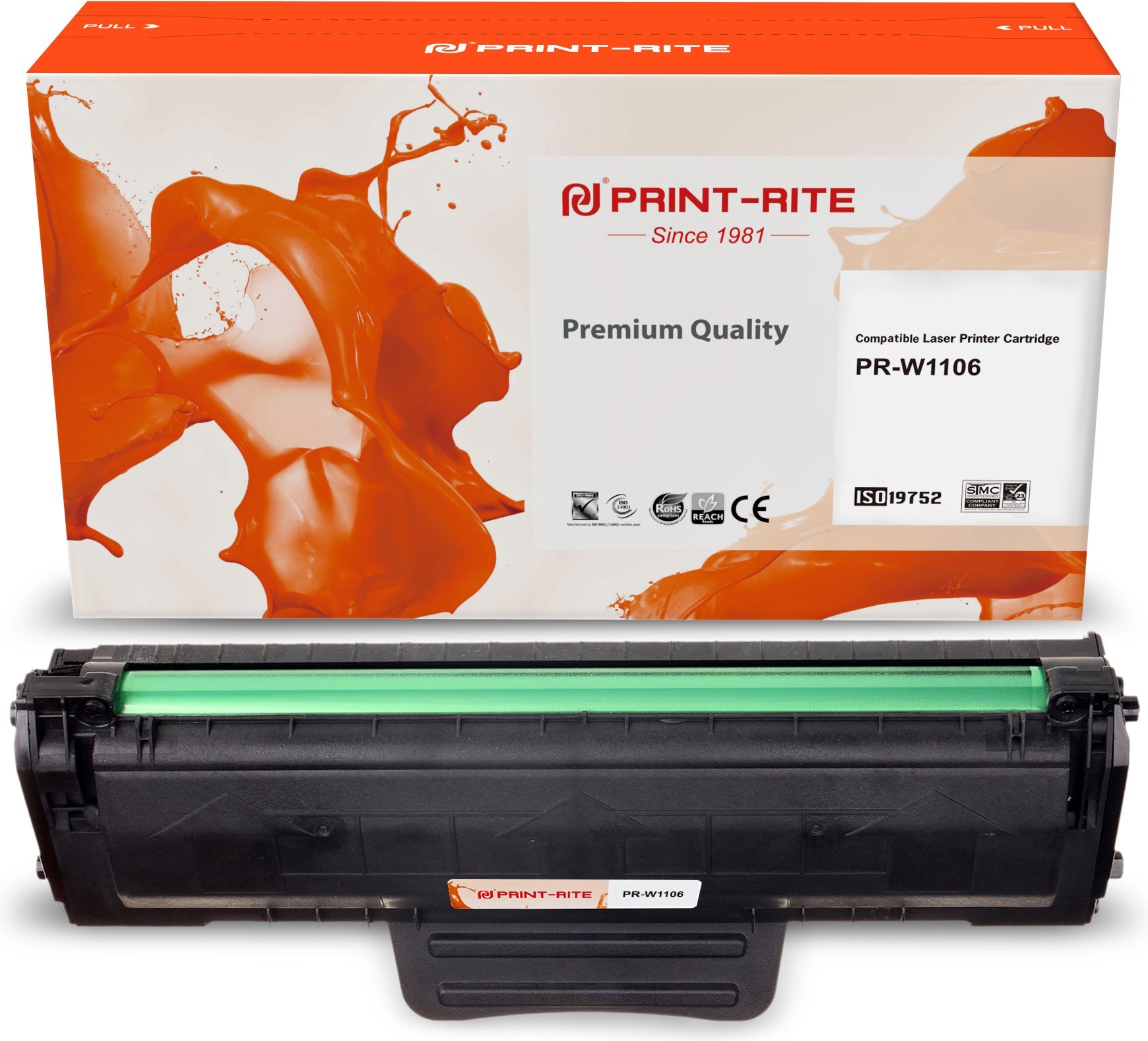 

Картридж лазерный Print-Rite TFHB9GBPU1J черный (PR-W1106)
