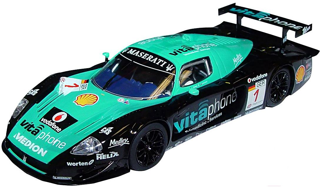 

Масштабная модель автомобиля Bburago Maserati MC12 / 18-38005 (черный/бирюзовый), Maserati MC12