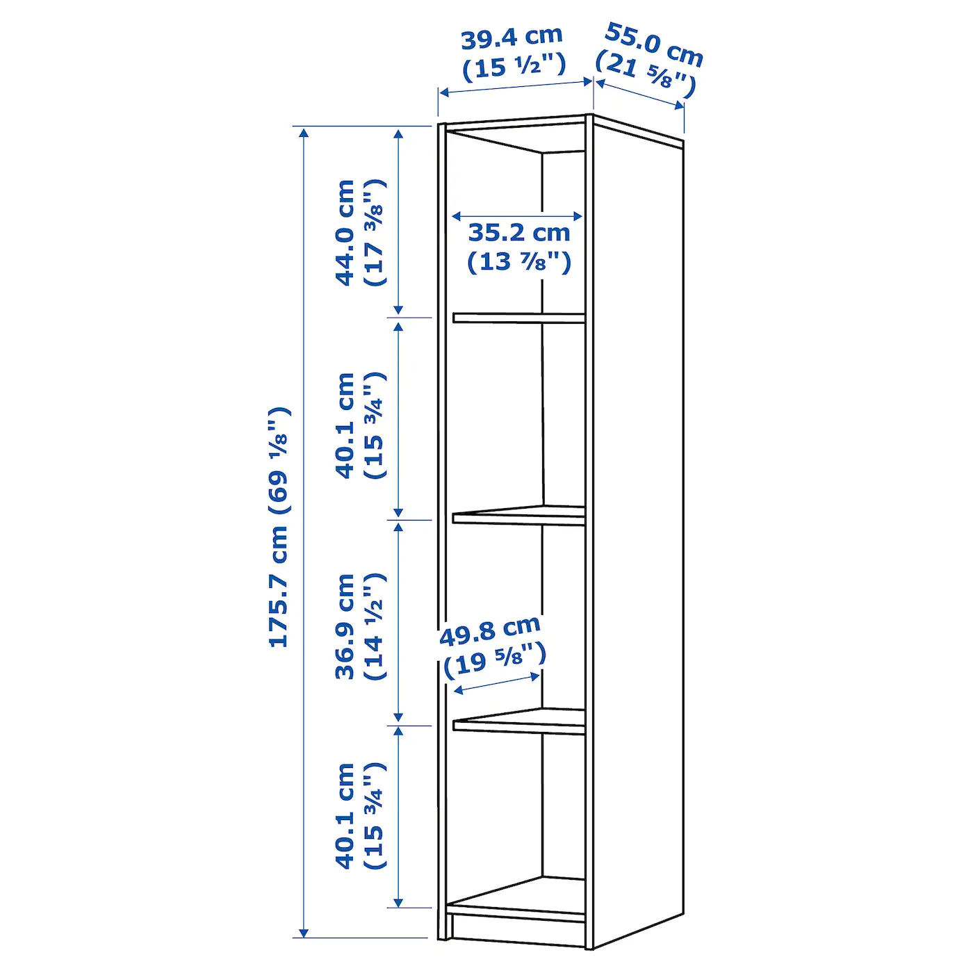 

Стеллаж IKEA Клеппстад [104.417.67], Клеппстад
