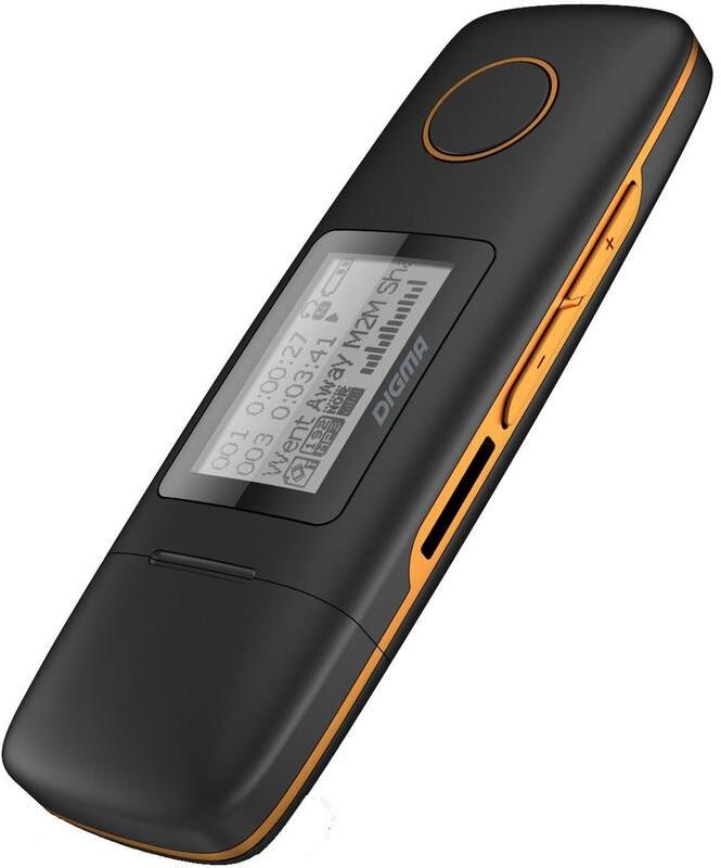 

MP3 плеер Digma U3 4GB [291208], Плеер Flash Digma U3 direct USB 4GB черный/оранжевый