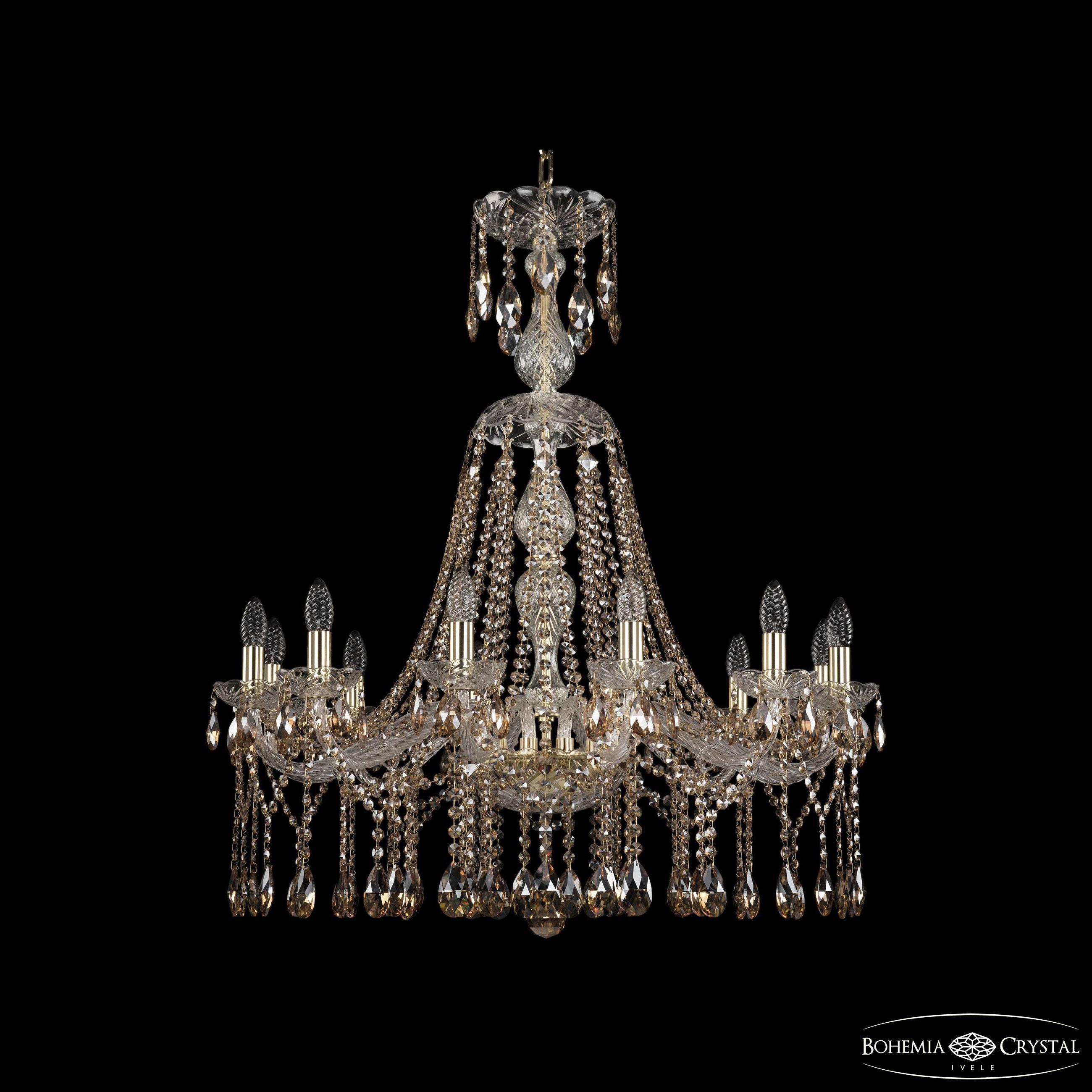 

Подвесная люстра Bohemia Ivele Crystal 1413/12/300/XL-91 G R721