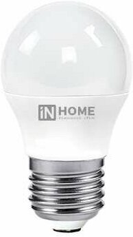 

Светодиодная лампа In Home LED-ШАР-VC E27 8W 230V 4000K 720Lm [4690612020570], Светодиодная лампочка In Home LED-ШАР-VC E27 8W 230V 4000K 600Lm 4690612020570