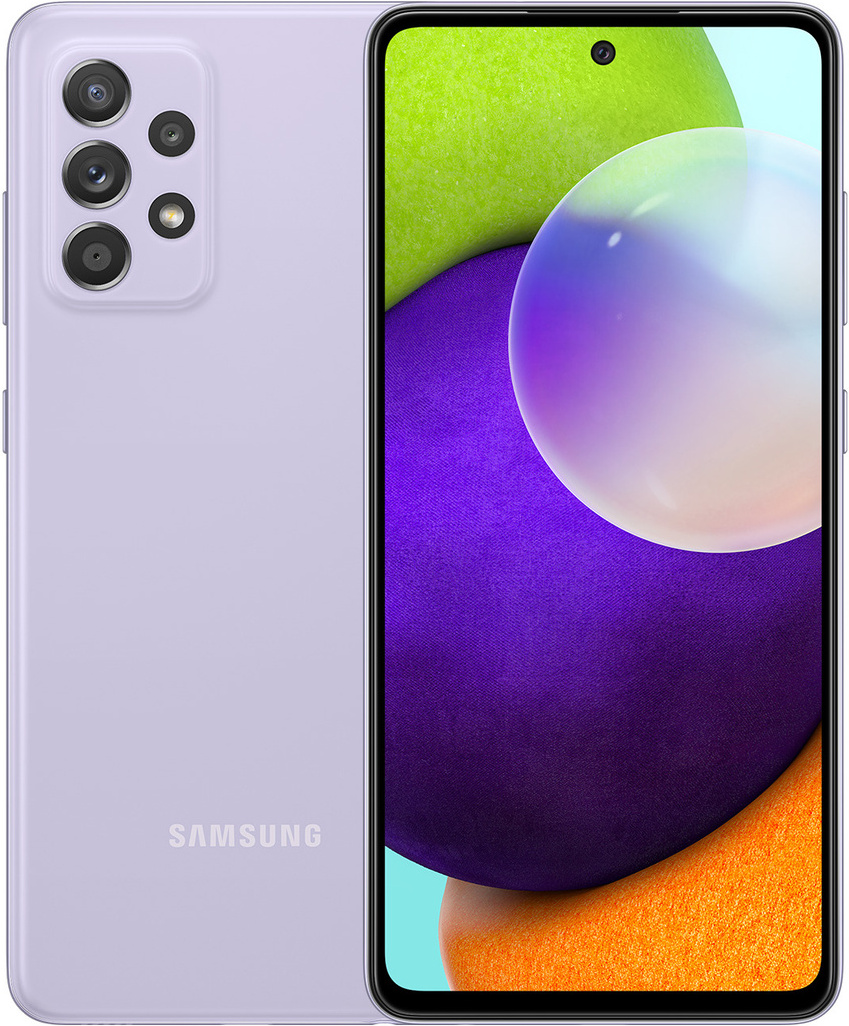 

Мобильный телефон Samsung Galaxy A52 8/256Gb Violet [SM-A525FLVISER], Смартфон Samsung Galaxy A52 SM-A525F/DS 8GB/256GB (лаванда)