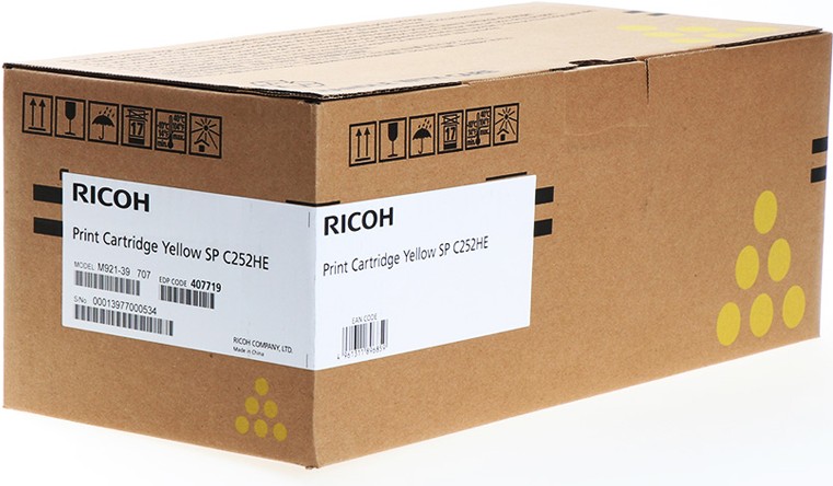 

Картридж Ricoh SP C252HE желтый [407719], Картридж Ricoh SP C252HE 407719 желтый
