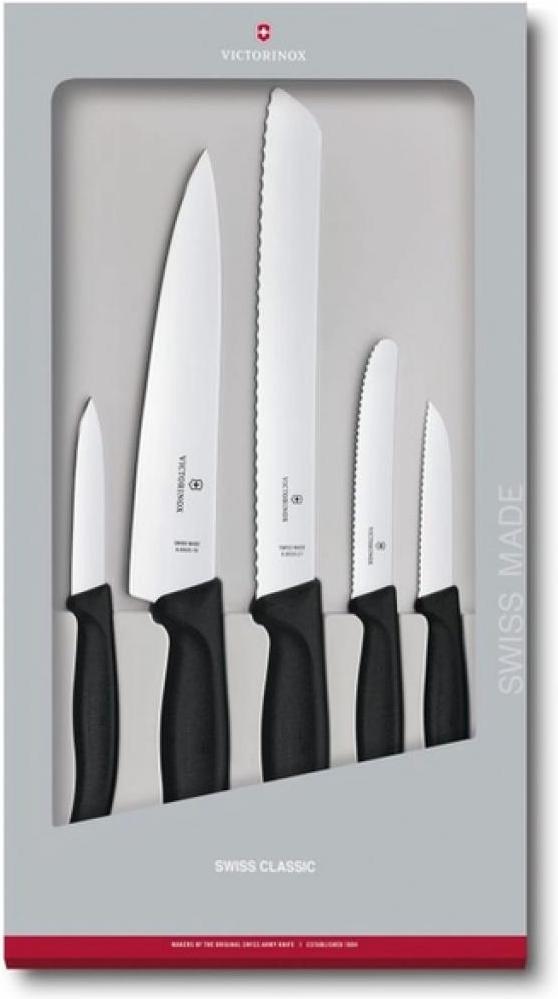 

Кухонный нож Victorinox Набор ножей Swiss Classic Kitchen 5 шт (коробка) черный [6.7133.5G], Набор ножей Swiss Classic Kitchen 5 шт (коробка)