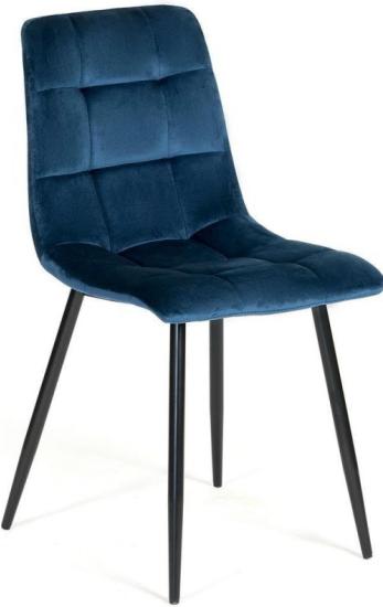

Стул TetChair CHILLY mod. 7094 металл/вельвет синий/черный, CHILLY mod. 7094 металл/вельвет