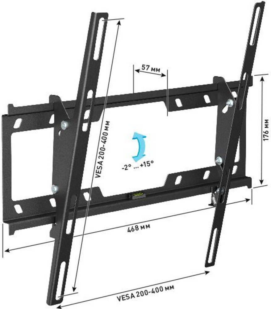 

Кронштейн Holder для телевизора LCD-F4801 32-65 макс.40кг настенный ультраплоский черный