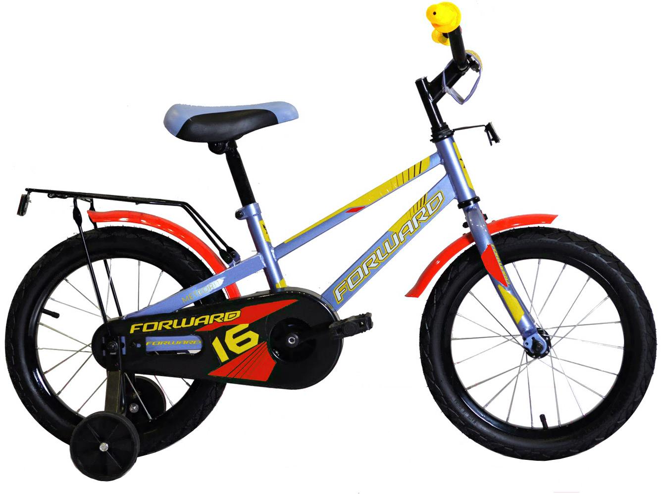 

Велосипед детский Forward Meteor 14'' 2020 серо-голубой/красный, Meteor 14 2020 детский