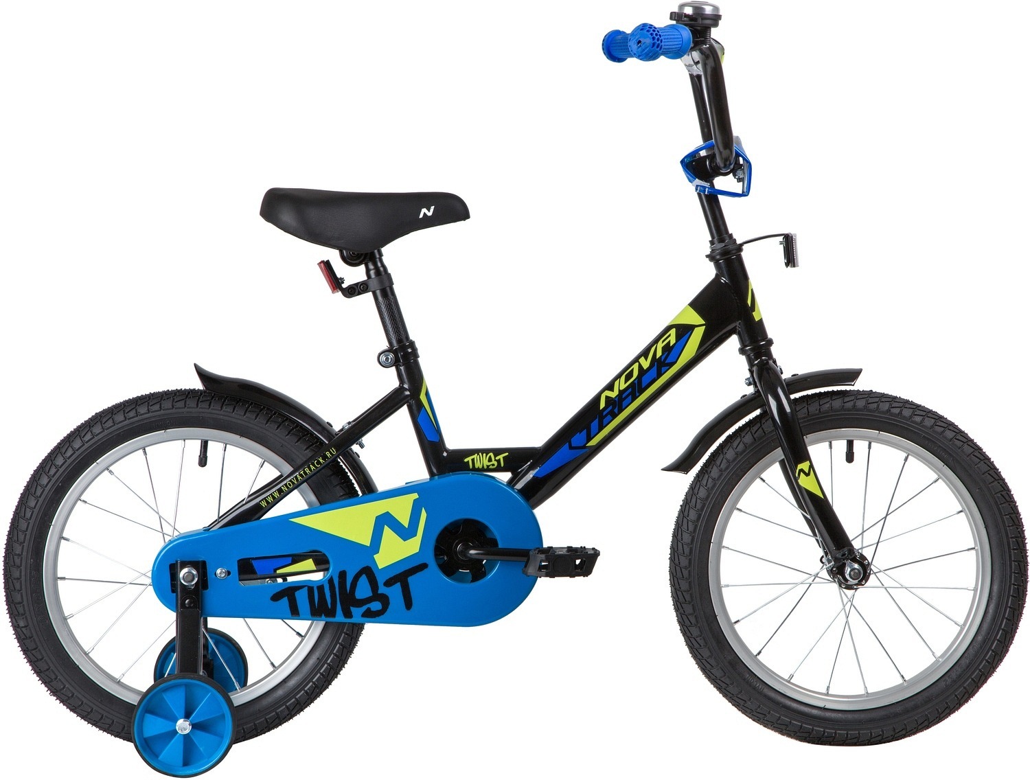 

Велосипед детский Novatrack Twist 16'' 2020 черный [161TWIST.BK20], Детский велосипед Novatrack Twist 161TWIST.BK20 (черный/синий)