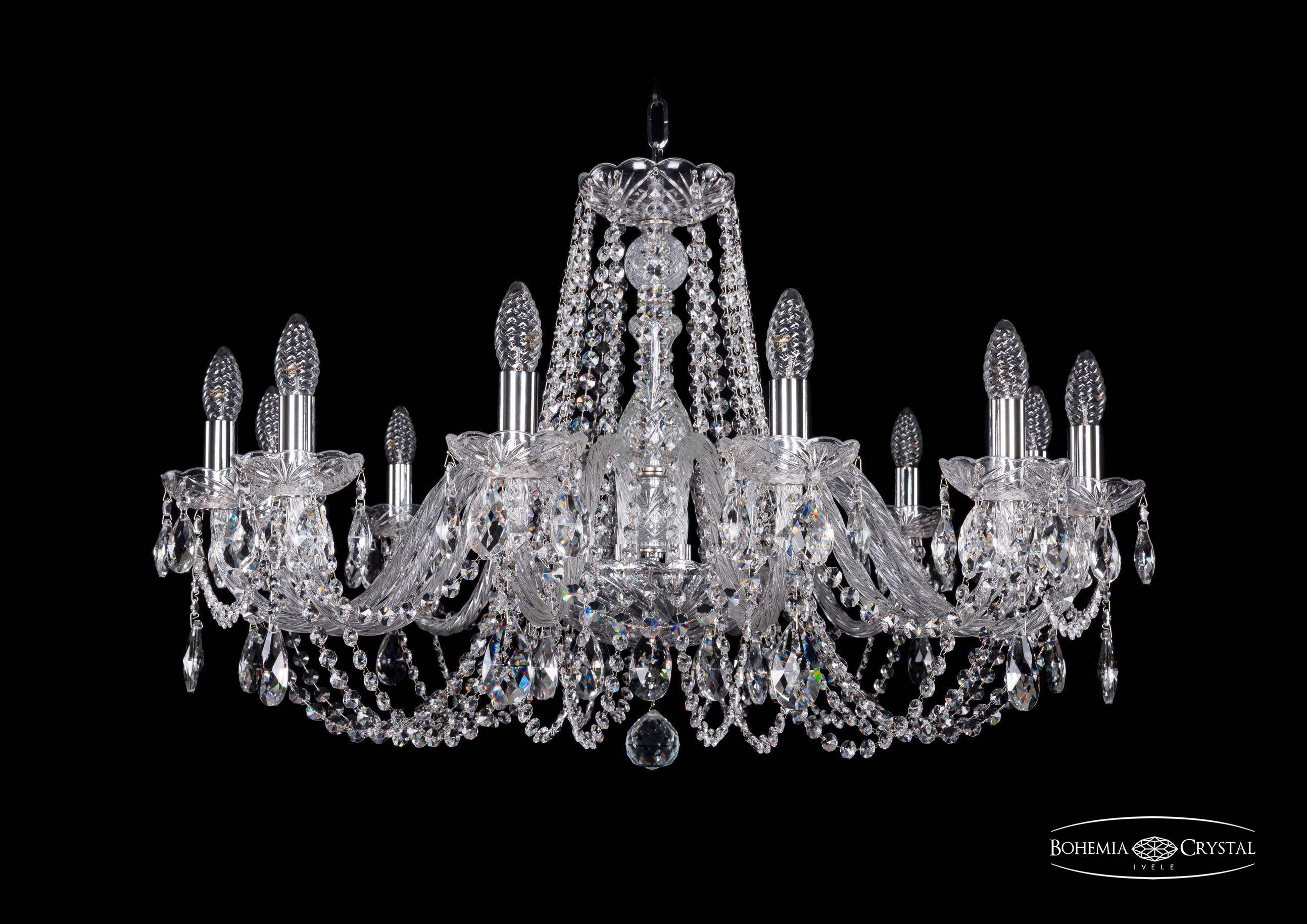

Подвесная люстра Bohemia Ivele Crystal 1402/12/300/Ni