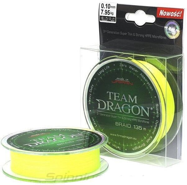 

Плетеная леска DRAGON TEAM 135 м 0,12 мм Yellow [41-00-512], Плетеная леска DRAGON TEAM 135 м 0,12 мм 41-00-512 Yellow