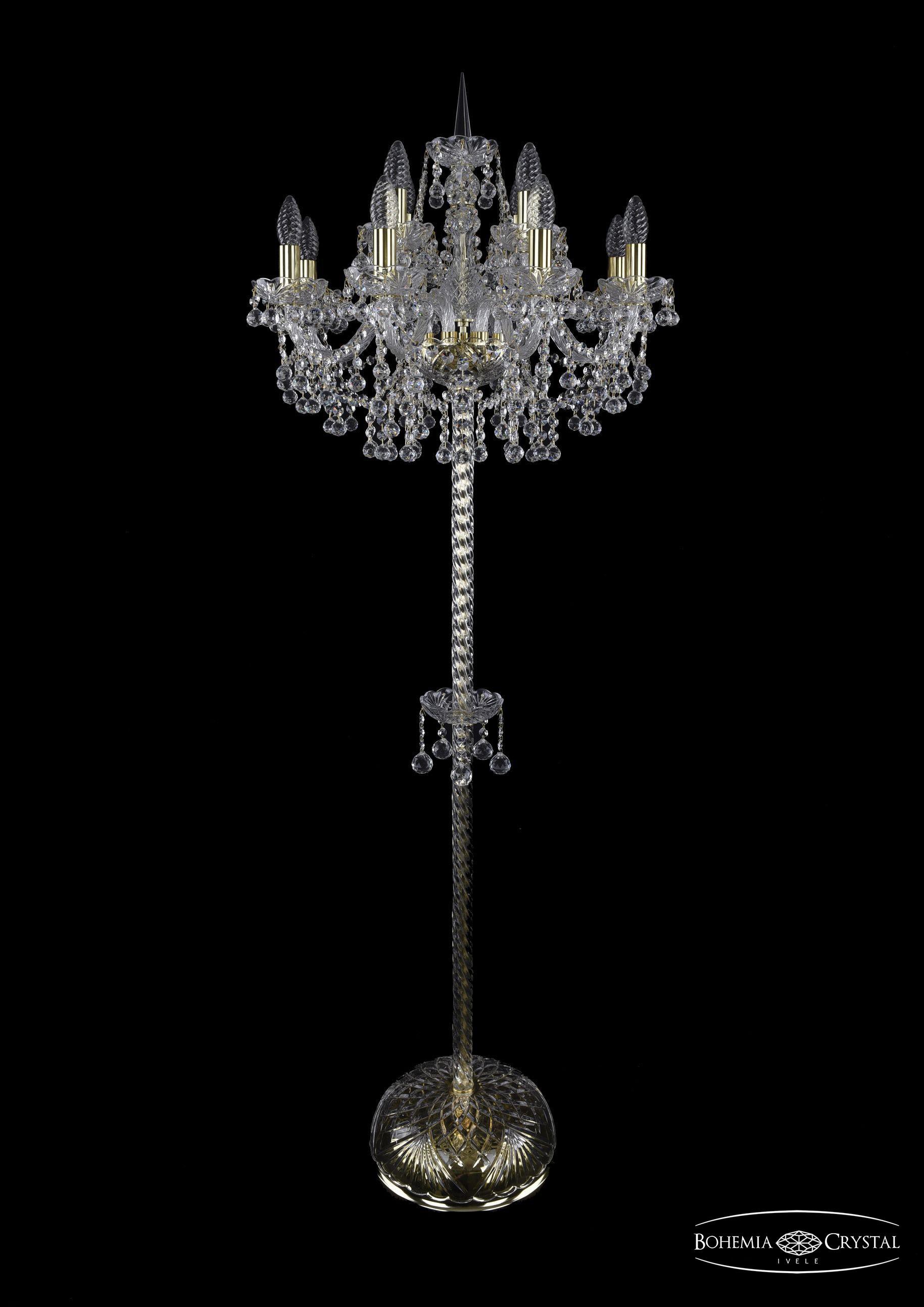 

Подвесная люстра Bohemia Ivele Crystal 1409T2/8+4/195-165/G, Торшер Bohemia Ivele Crystal 1409T2/8+4/195-165/G