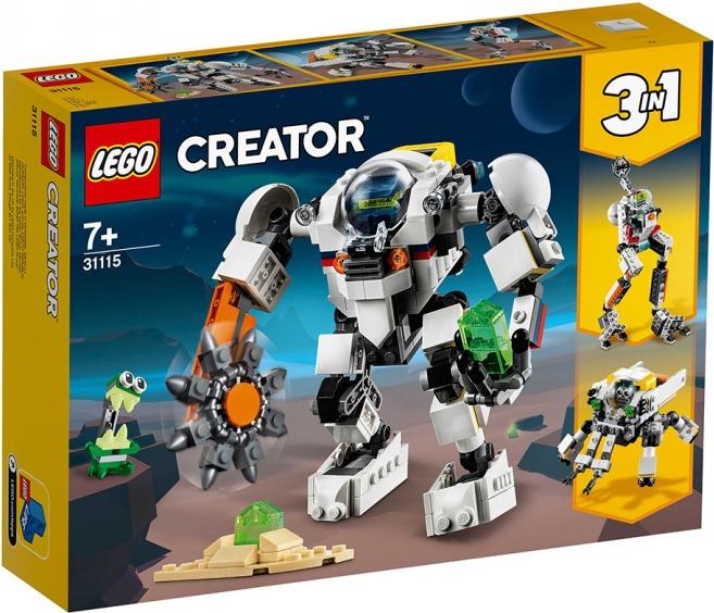 

Конструктор LEGO CREATOR Космический робот для горных работ [31115], CREATOR Космический робот для горных работ