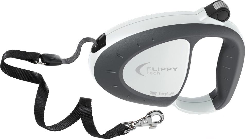 

Поводок-рулетка Ferplast Flippy Tech Tape S 3м серый, Flippy Tech Tape S 3м
