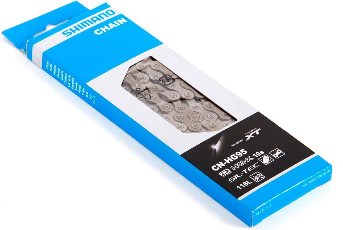 

Трансмиссия для велосипеда Shimano Цепь XT HG95 10ск 116 зв [ICNHG95116I], Цепь XT HG95 10ск 116 зв