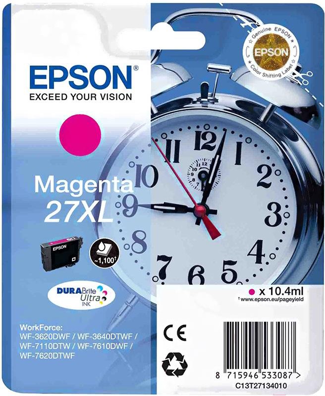 

Картридж Epson C13T27134022, Картридж Epson T2713 XL для WF-7110/7610/7620/7710/7720 C13T27134022 Magenta