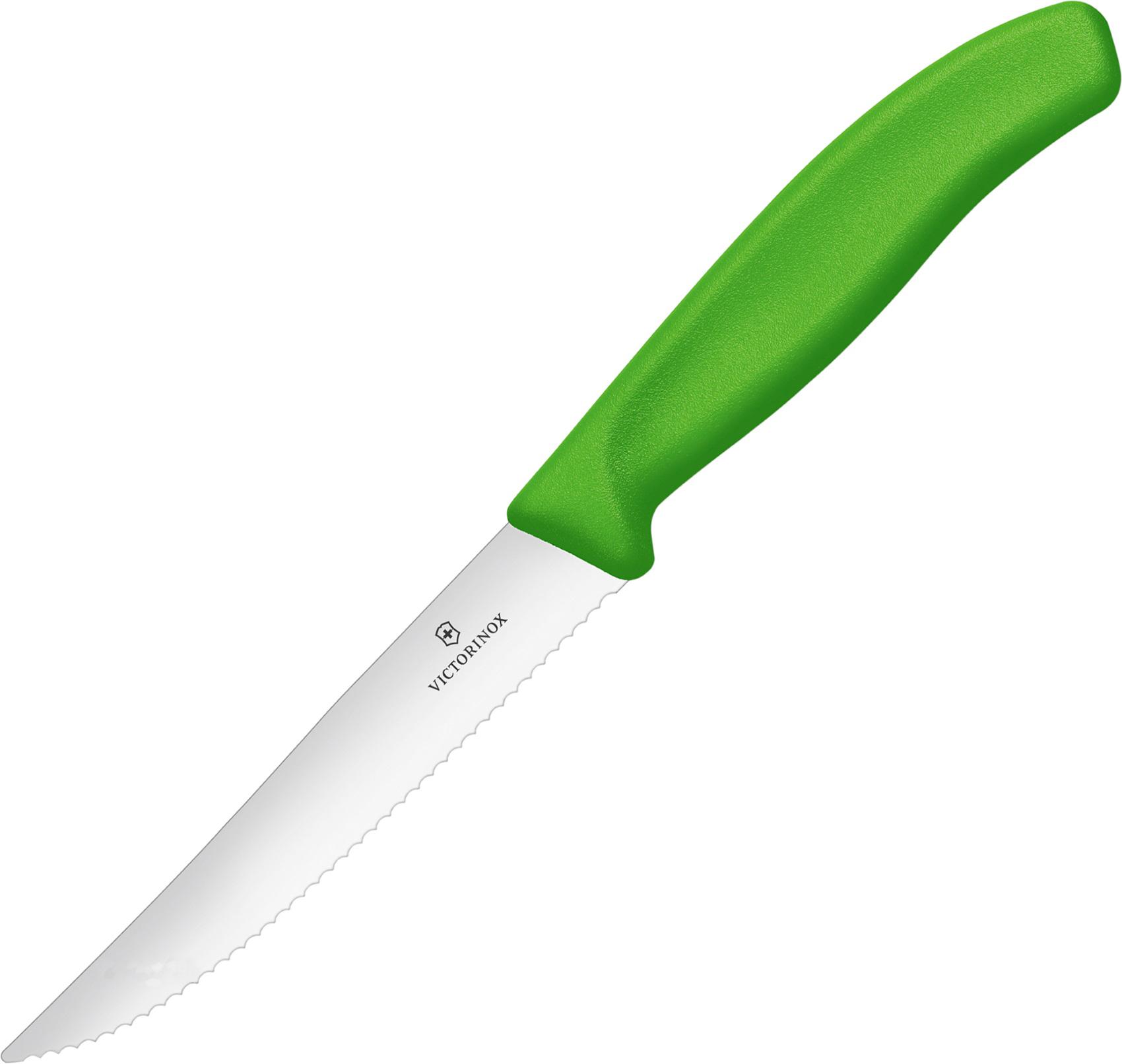 

Кухонный нож Victorinox Swiss Classic для стейка 120мм салатовый [6.7936.12L4], Swiss Classic для стейка 120мм