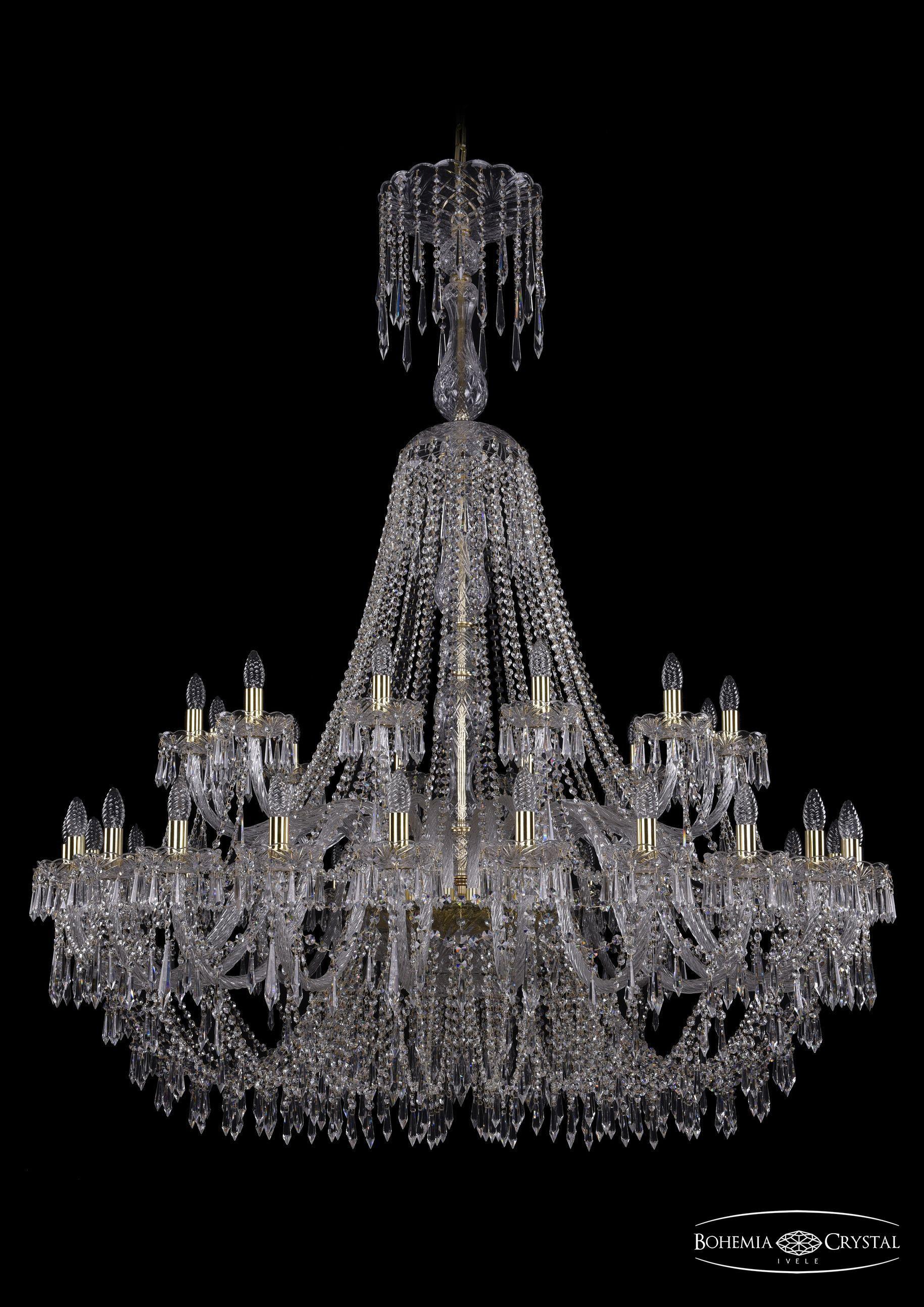 

Подвесная люстра Bohemia Ivele Crystal 1403/24+12/530/XL-160/G