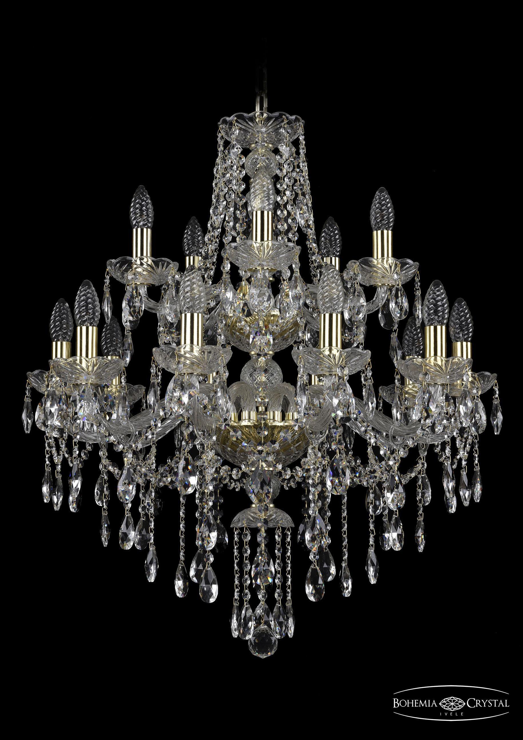 

Подвесная люстра Bohemia Ivele Crystal 1415/10+5/220/2d/G