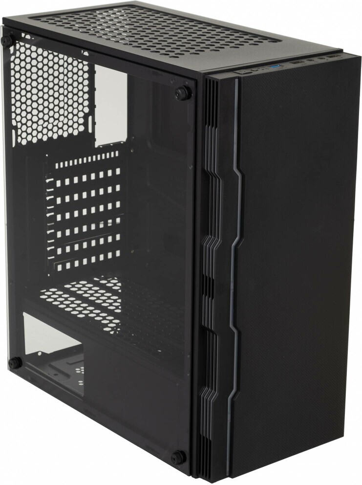 

Корпус для компьютера Accord K-18 без БП ATX 6x120mm 2xUSB2.0 1xUSB3.0 audio bott PSU черный [ACC-K-18], Корпус Accord K-18