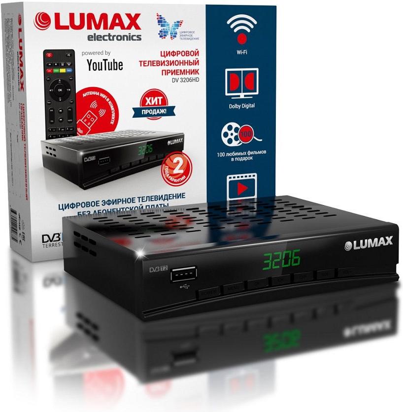 

Приемник цифрового ТВ Lumax DV3206HD