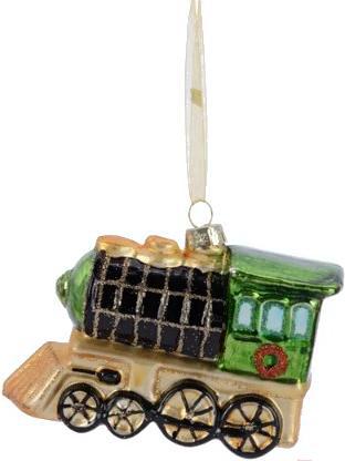 

Елочная игрушка GreenTerra Паровозик стекло [129557], Паровозик стекло