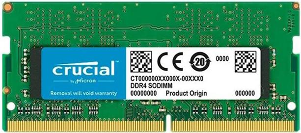 

Оперативная память Crucial 16GB DDR4 3200Mhz NON-ECC SODIMM [CT16G4SFD832A], 16GB DDR4 3200Mhz NON-ECC SODIMM